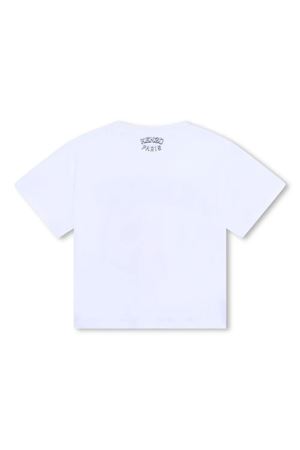 tshirt in cotone bianco KENZO KIDS | K6074610P